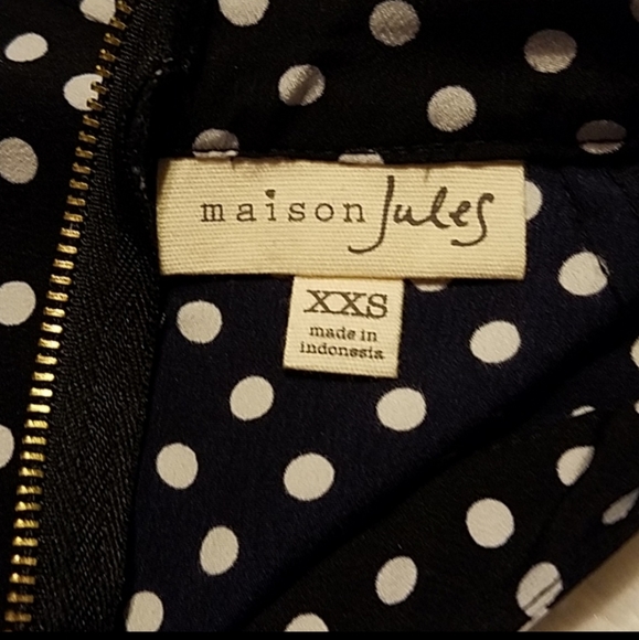 NWT Maison Jules polka dot blouse - Picture 4 of 4